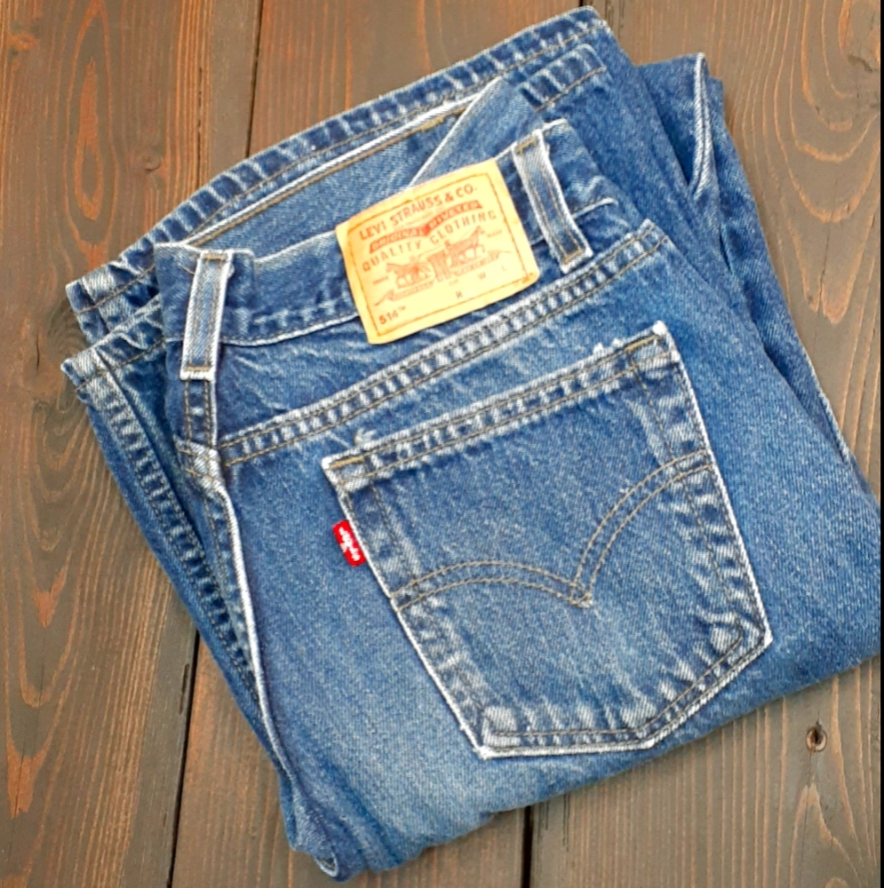 Levi's 514 super low flared leg ( made in usa )